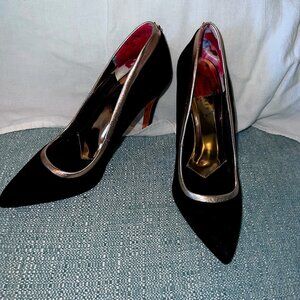 Ted Baker Black and Rose Gold Heels